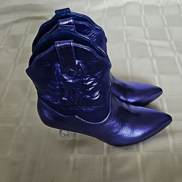 Katy Perry's The Annie-O Bootie Western Purple Size 7.5M - Picture 2 of 16